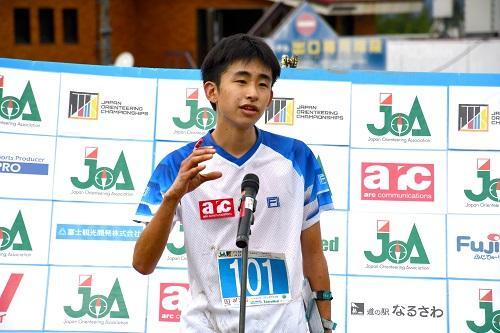 小牧選手の優勝後インタビュー